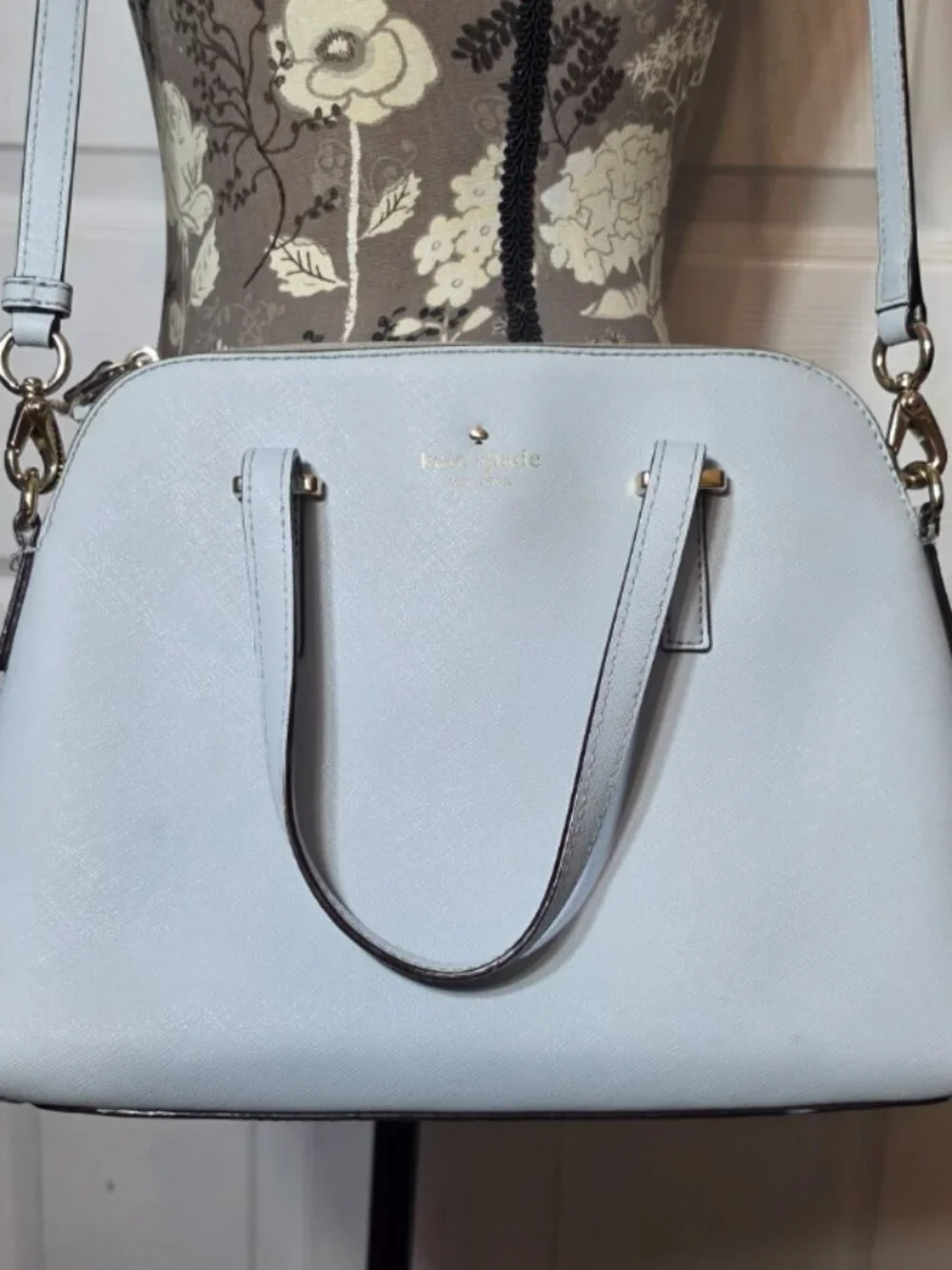 Structured Light Blue Handbag